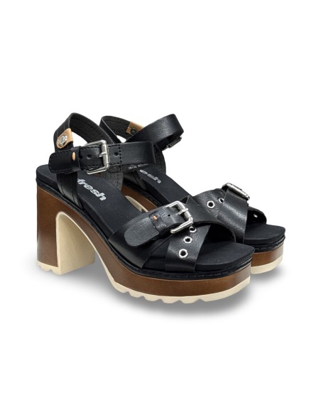 Refresh 175290 sandali donna in pelle nero