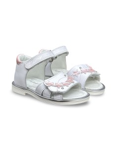 Primigi 1415100 sandali bambina in pelle bianco/rosa