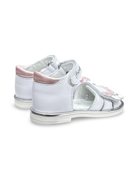 Primigi 1415100 sandali bambina in pelle bianco/rosa