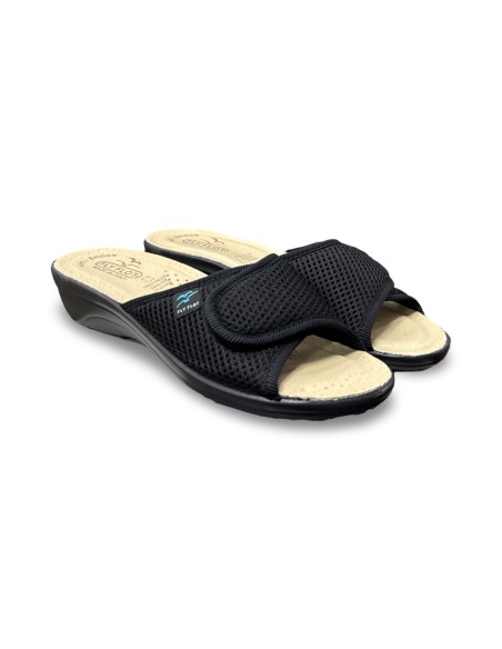 Fly Flot T4 413 FE ciabatte donna in tessuto nero