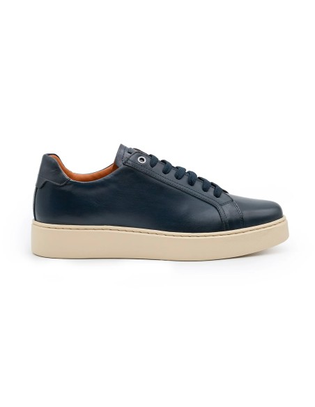 Exton 831 sneakers uomo in pelle blu