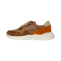 Exton 844 sneakers uomo in pelle testa di moro 2
