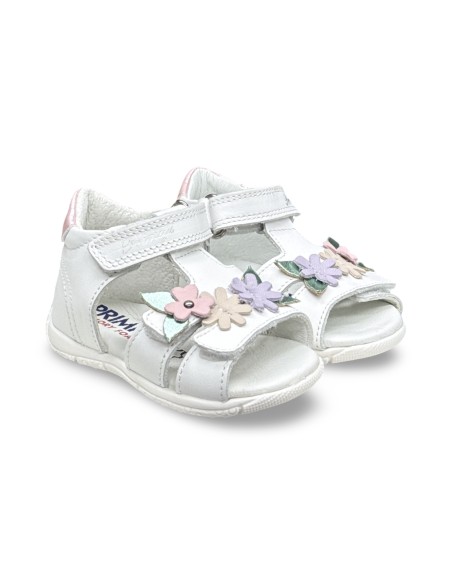 Primigi 1413000 sandali bambina in pelle bianco