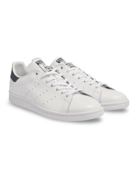Adidas Stan Smith M20325 sneakers uomo in pelle bianco/blu