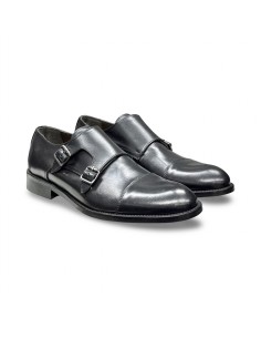 Exton 1378 scarpe uomo in pelle di vitello nero