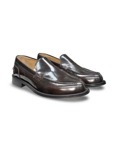 Exton 103 mocassini uomo in pelle abrasivato cognac