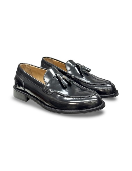 Exton 104 mocassino uomo in abrasivato nero