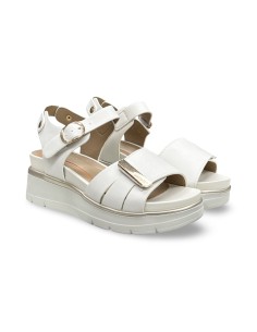 Impronte IL61571A sandali donna in pelle bianco/oro