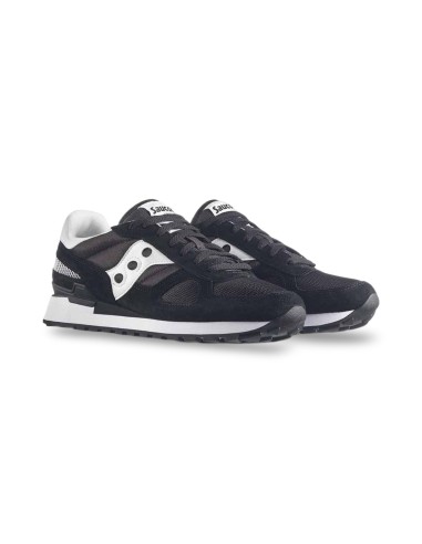 Saucony Shadow Original 2108-518 sneakers uomo in camoscio/pelle bianco/nero
