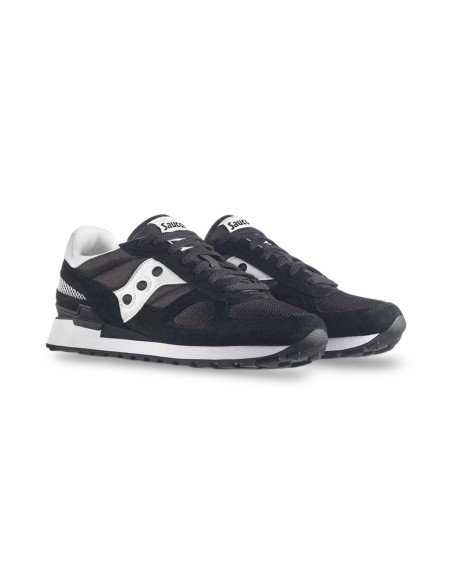 Saucony Shadow Original 2108-518 sneakers uomo in camoscio/pelle bianco/nero