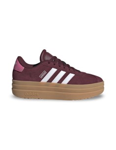 Adidas VL Court Bold J IH4780 sneakers donna in camoscio/pelle bordeaux/bianco