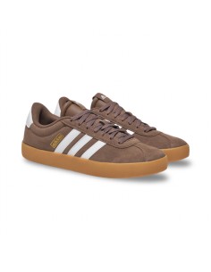 Adidas VL Court 3.0 JP7536 sneakers uomo in camoscio/pelle marrone/bianco 2