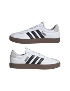 Adidas VL Court 3.0 ID6285 sneakers uomo in pelle/camoscio bianco/nero 2