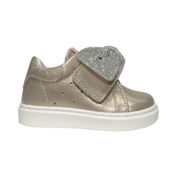 Balducci CSP5708C sneakers bambina primi passi in pelle champagne