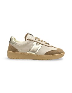 Keys K-13114 sneakers donna in pelle/camoscio cognac/beige 2