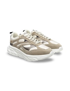 Keys K-13491 sneakers donna in pelle/camoscio beige