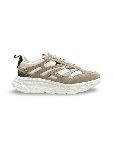 Keys K-13491 sneakers donna in pelle/camoscio beige