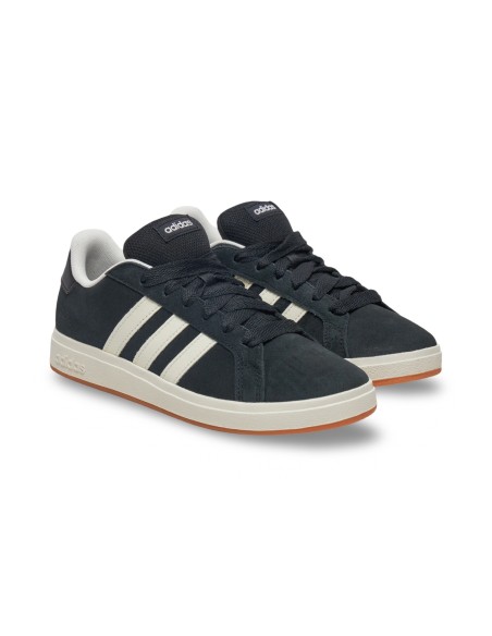 Adidas Grand Court 00s K JH6178 sneakers da ragazzo/a in camoscio nero/bianco