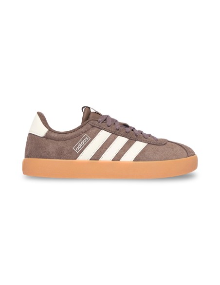 Adidas VL Court 3.0 JI1247 sneakers da ragazzo/a in camoscio marrone/bianco