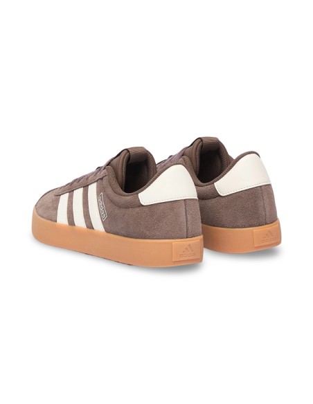 Adidas VL Court 3.0 JI1247 sneakers da ragazzo/a in camoscio marrone/bianco