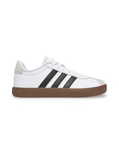 Adidas VL Court 3.0 K ID9062 sneakers da ragazzo/a in pelle/camoscio bianco/nero