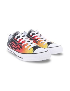 Converse Ctas All Star Archive Print LOW 166259C sneakers unisex in tela nero