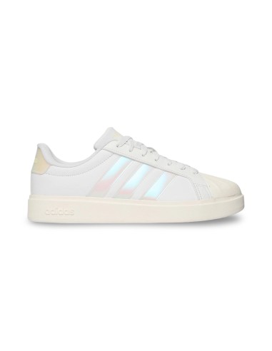 Adidas Streettalk J JQ1805 sneakers donna in pelle bianco/olografico