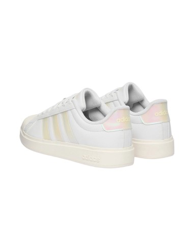 Adidas Streettalk J JQ1805 sneakers donna in pelle bianco/olografico