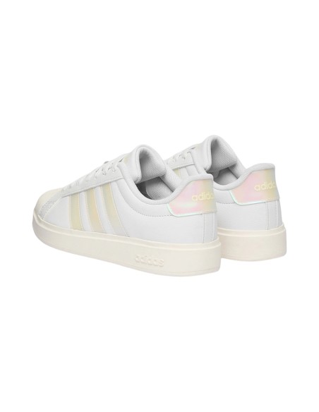 Adidas Streettalk J JQ1805 sneakers donna in pelle bianco/olografico