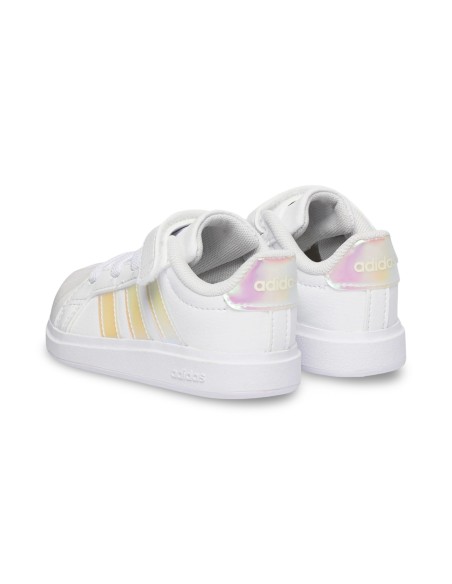 Adidas Streettalk EL I JQ1809 sneakers bambina in pelle bianco