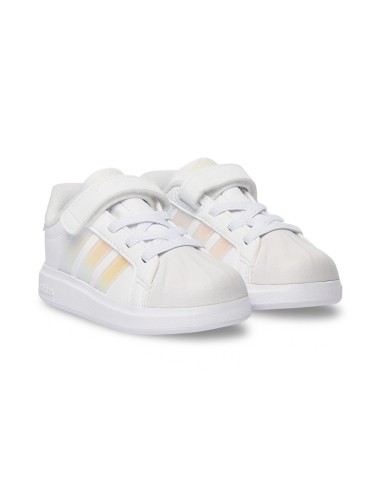Adidas Streettalk EL C JQ1807 sneakers bambina in pelle bianco