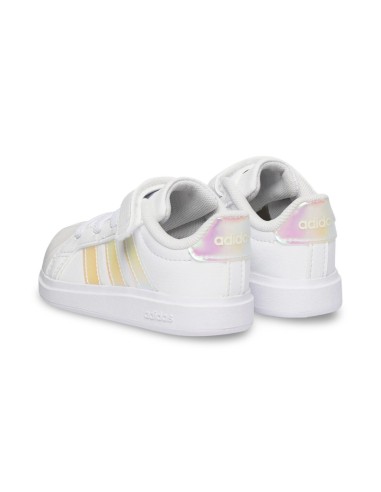 Adidas Streettalk EL C JQ1807 sneakers bambina in pelle bianco