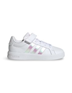 Adidas Grand Court 3.0 EL C JQ1988 sneakers bambina in pelle bianco