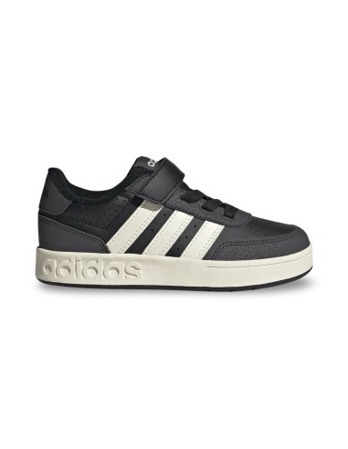 Adidas Breakbase C JR0204 sneakers bambino in pelle nero/bianco