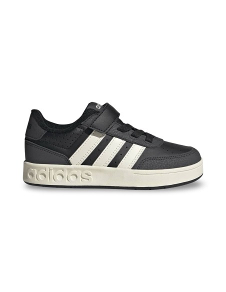 Adidas Breakbase C JR0204 sneakers bambino in pelle nero/bianco