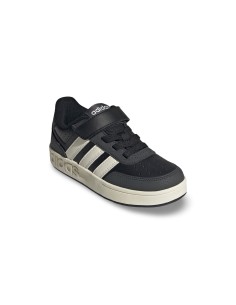 Adidas Breakbase C JR0204 sneakers bambino in pelle nero/bianco 2