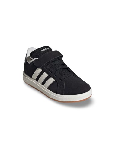 Adidas Grand Court 00s EL C JP5896 sneakers bambino in camoscio nero/bianco