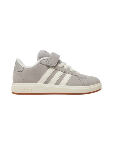 Adidas Grand Court 00s EL C JP5897 sneakers bambino in camoscio grigio/bianco