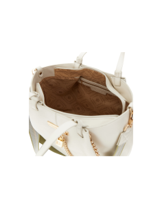 Cafe' Noir C3RF1011 Borsa shopping donna in pelle avorio/oro 2