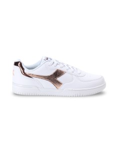 Diadora Raptor Low Crystal Wn sneakers donna in pelle white/pink peachskin