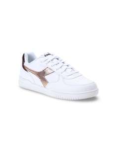 Diadora Raptor Low Crystal Wn sneakers donna in pelle white/pink peachskin 2