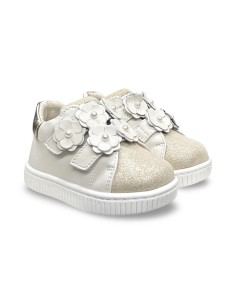 Balducci MSPORT4906 sneakers bambina in camoscio beige 2