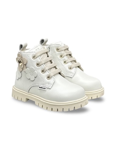 Balducci MATRIX2734 anfibi bambina in pelle color latte