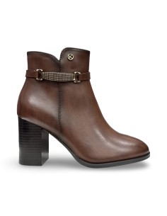 Keys K-13150 stivaletti donna in pelle marrone