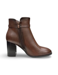 Keys K-13150 stivaletti donna in pelle marrone 2