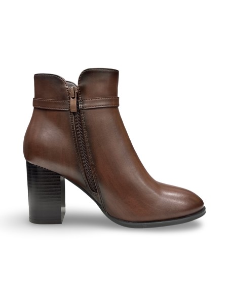 Keys K-13150 stivaletti donna in pelle marrone