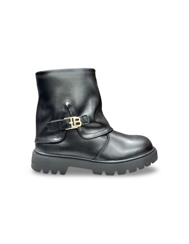 Laura Biagiotti Kids 10080 stivaletti bambina in pelle nero