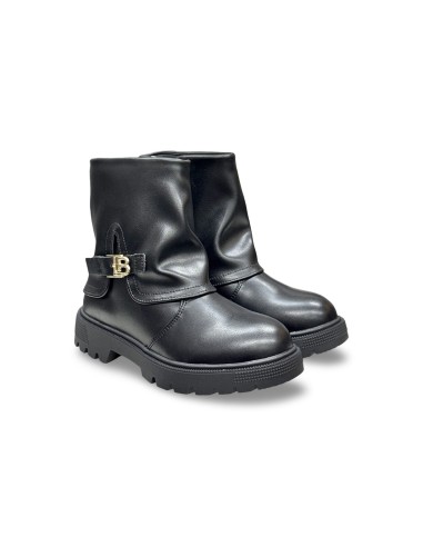 Laura Biagiotti Kids 10080 stivaletti bambina in pelle nero