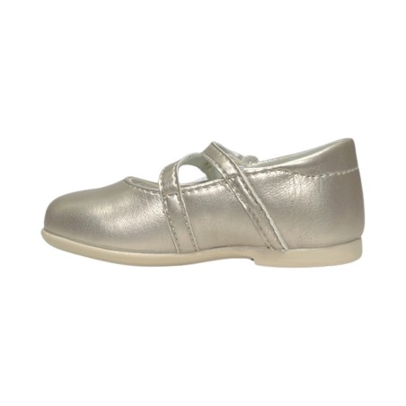 Primigi 5908800 ballerine bambina in pelle laminata platino