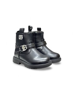 Laura Biagiotti 10121 stivaletti bambina in pelle nero 2